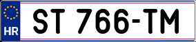 Trailer License Plate